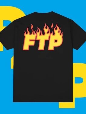 FTP x Thrasher Flame Logo Tee (Large)